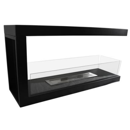 InFire - Lareira de canto BIO 100x50 cm 3kW bifacial
