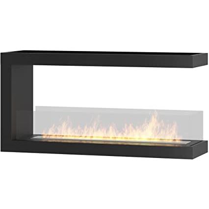InFire - Lareira de canto BIO 100x50 cm 3kW bifacial