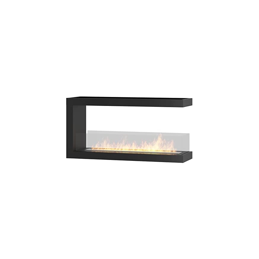 InFire - Lareira de canto BIO 100x50 cm 3kW bifacial