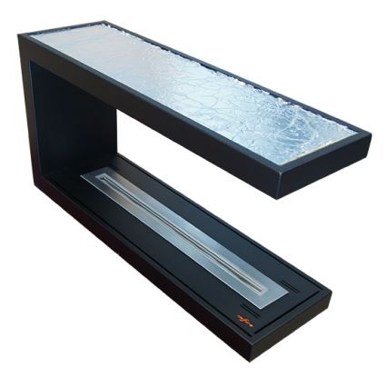 InFire - Lareira de canto BIO 100x50 cm 3kW bifacial