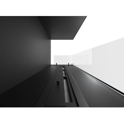 InFire - Lareira de canto BIO 110x45 cm 3kW preto