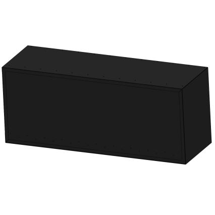 InFire - Lareira de canto BIO 110x45 cm 3kW preto