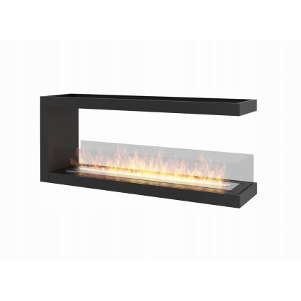 InFire - Lareira de canto BIO 120x50 cm 3kW bifacial