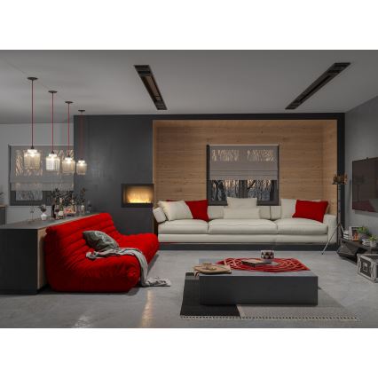 InFire - Lareira de canto BIO 45x60 cm 3kW preto