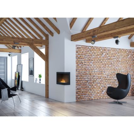 InFire - Lareira de canto BIO 45x60 cm 3kW preto