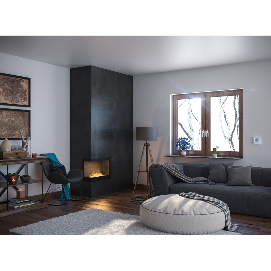 InFire - Lareira de canto BIO 45x60 cm 3kW preto