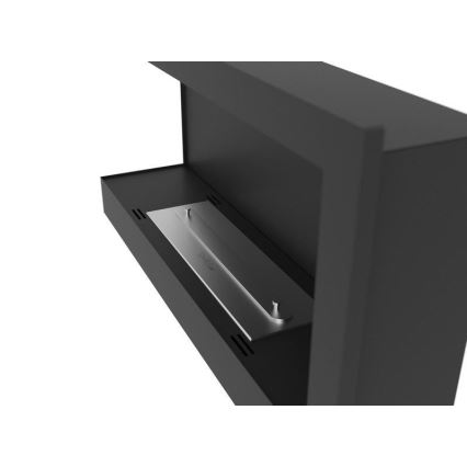 InFire - Lareira de canto BIO 45x90 cm 3kW preto