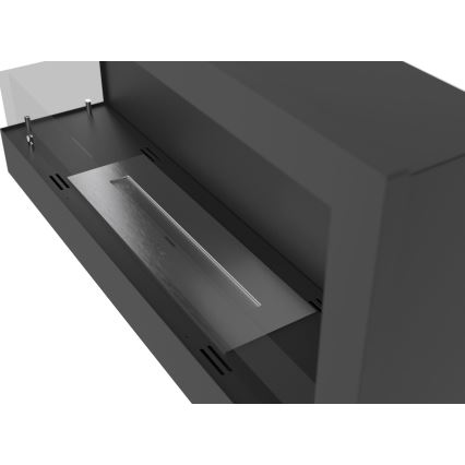 InFire - Lareira de canto BIO 45x90 cm 3kW preto