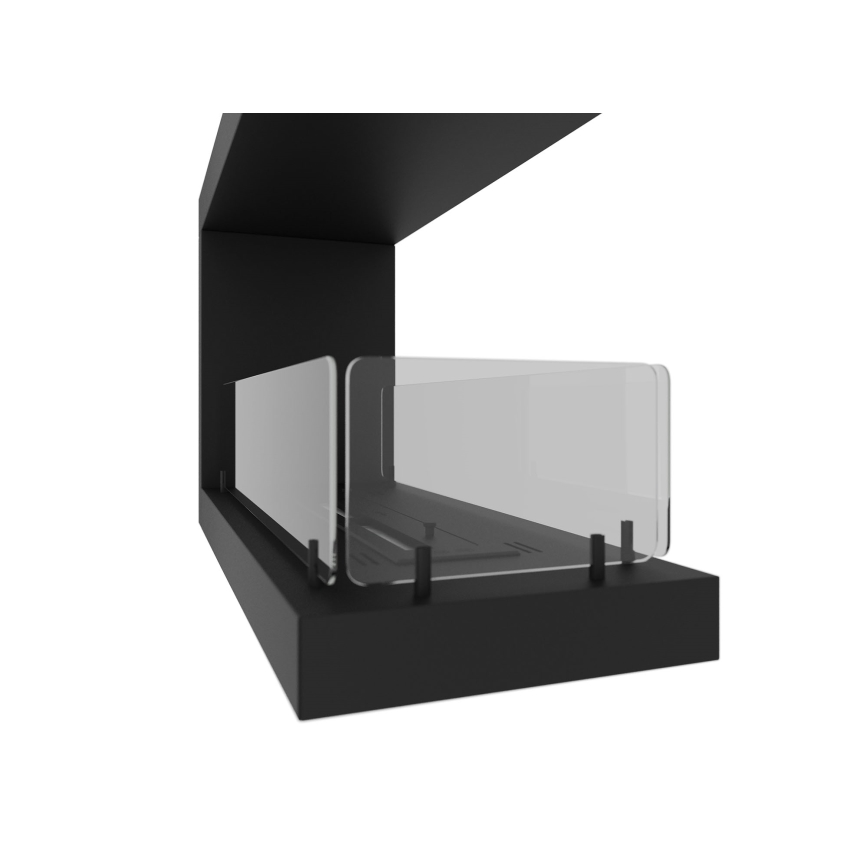 InFire - Lareira de canto BIO 80x50 cm 3kW bifacial