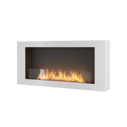 InFire - Lareira de parede BIO 120x56 cm 3kW branco