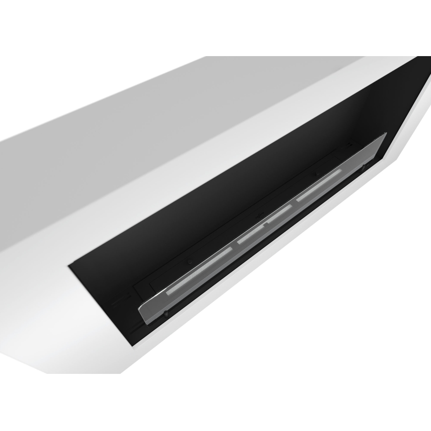 InFire - Lareira de parede BIO 120x56 cm 3kW branco