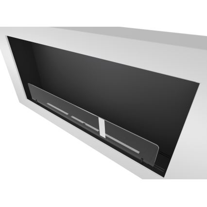 InFire - Lareira de parede BIO 120x56 cm 3kW branco