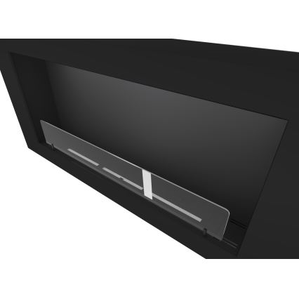 InFire - Lareira de parede BIO 120x56 cm 3kW preto