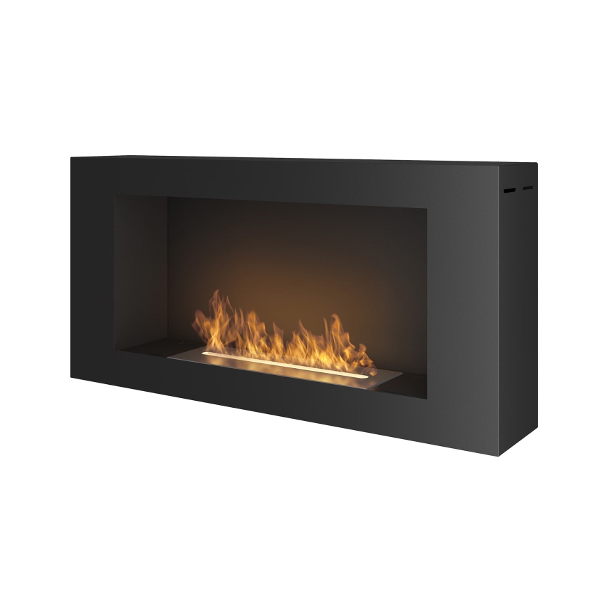 InFire - Lareira de parede BIO 44x91 cm 3kW preto