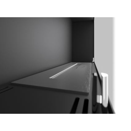 InFire - Lareira de parede BIO 44x91 cm 3kW preto