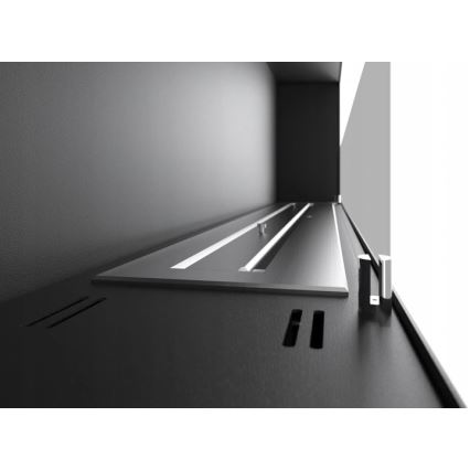 InFire - Lareira embutida BIO 120x50 cm 3kW bifacial