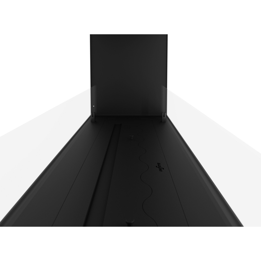 InFire - Lareira embutida BIO 48,5x123,5 cm 6kW preto
