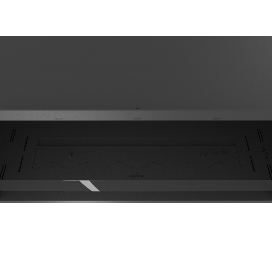 InFire - Lareira embutida BIO 49,4x104,4 cm 6kW preto