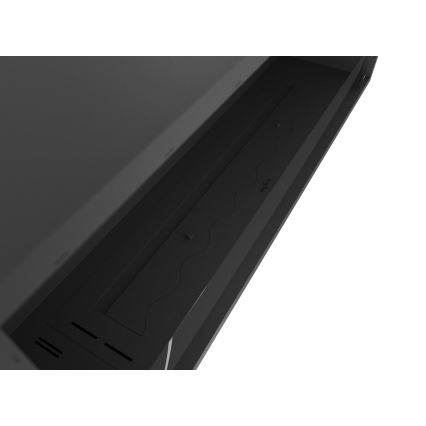 InFire - Lareira embutida BIO 49,4x124,4 cm 6kW preto