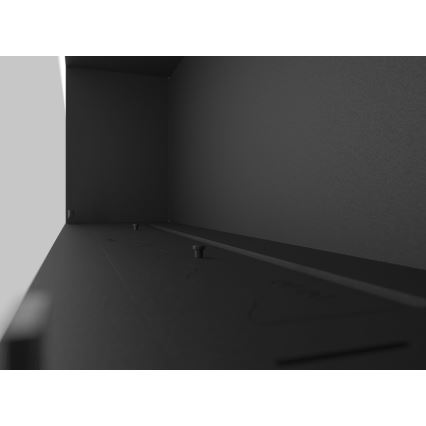 InFire - Lareira embutida BIO 49,4x124,4 cm 6kW preto