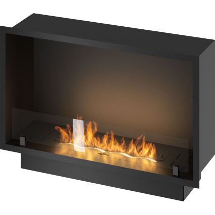 InFire - Lareira embutida BIO 49,4x84,4 cm 3,5kW preto
