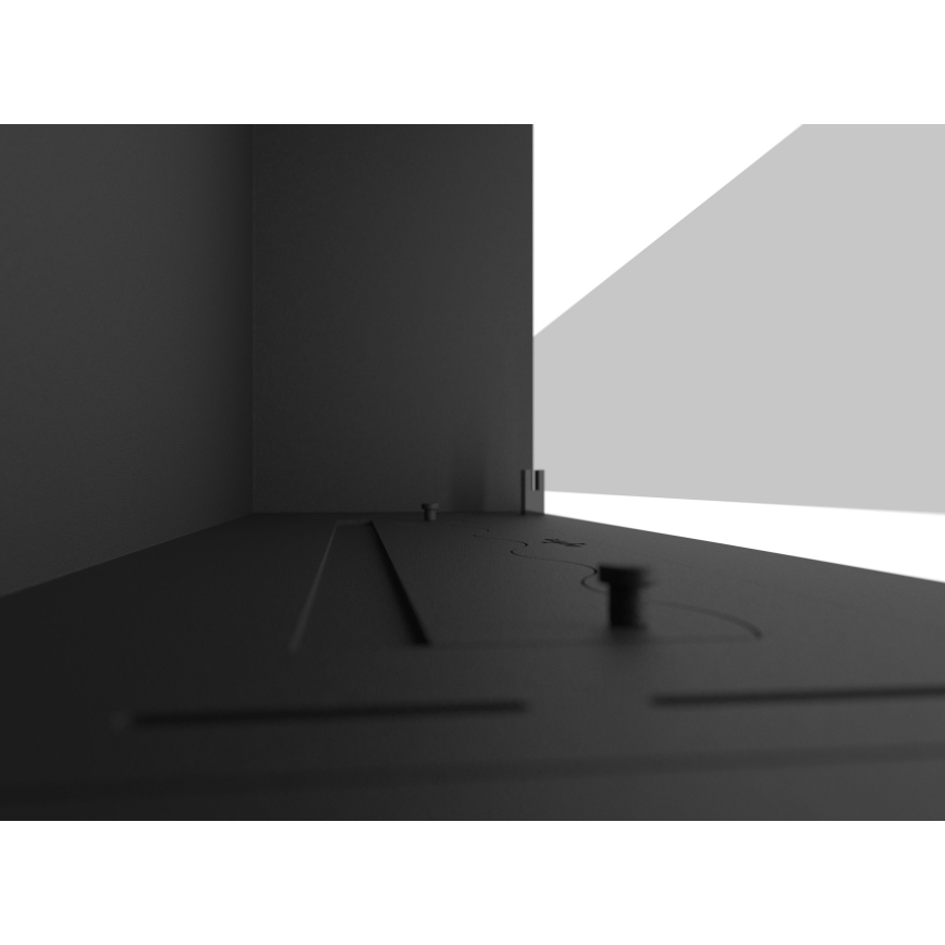 InFire - Lareira embutida BIO 49,4x84,4 cm 3,5kW preto