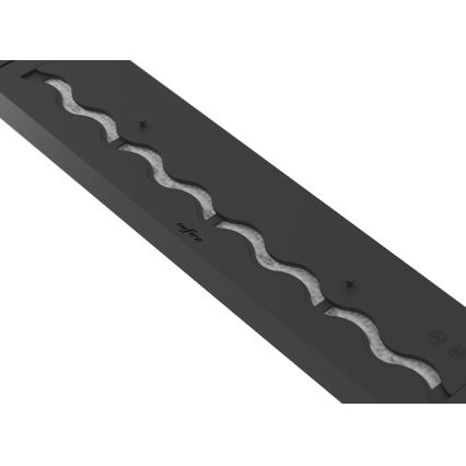 InFire - Lareira embutida BIO 7,5x100 cm 6kW preto