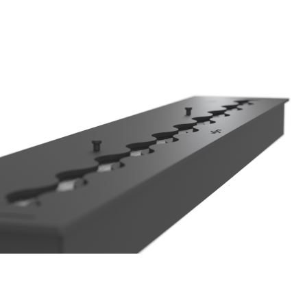 InFire - Lareira embutida BIO 7,5x120 cm 7kW preto