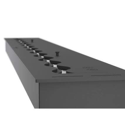 InFire - Lareira embutida BIO 7,5x120 cm 7kW preto