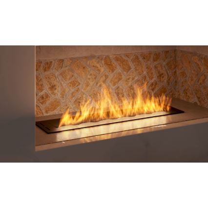 InFire - Lareira embutida BIO 7,5x80 cm 6kW preto