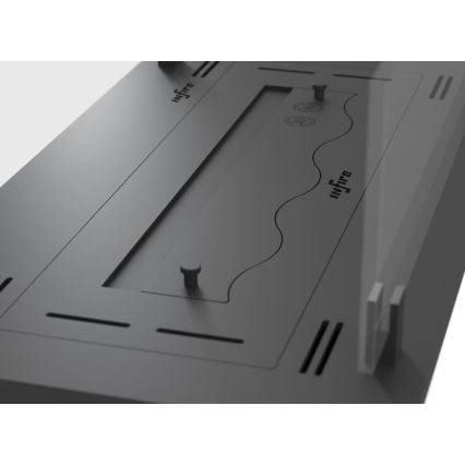 InFire - Lareira embutida BIO 8,5x60 cm 3,5kW preto