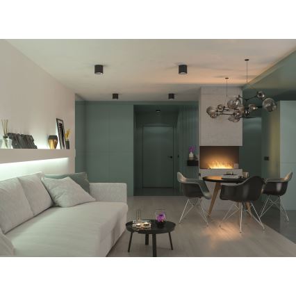 InFire - Lareira embutida BIO 80x45 cm 3kW preta