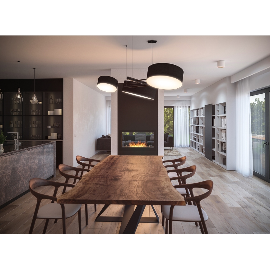 InFire - Lareira integrada BIO 90x50 cm 3kW bifacial