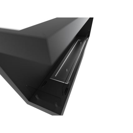 InFire - Lareira para canto BIO 45x120 cm 3kW preto