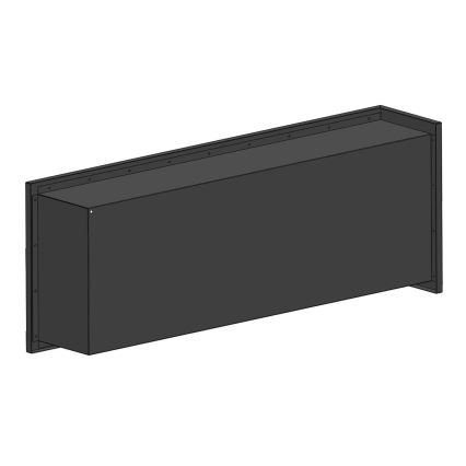 InFire - Lareira para canto BIO 45x120 cm 3kW preto