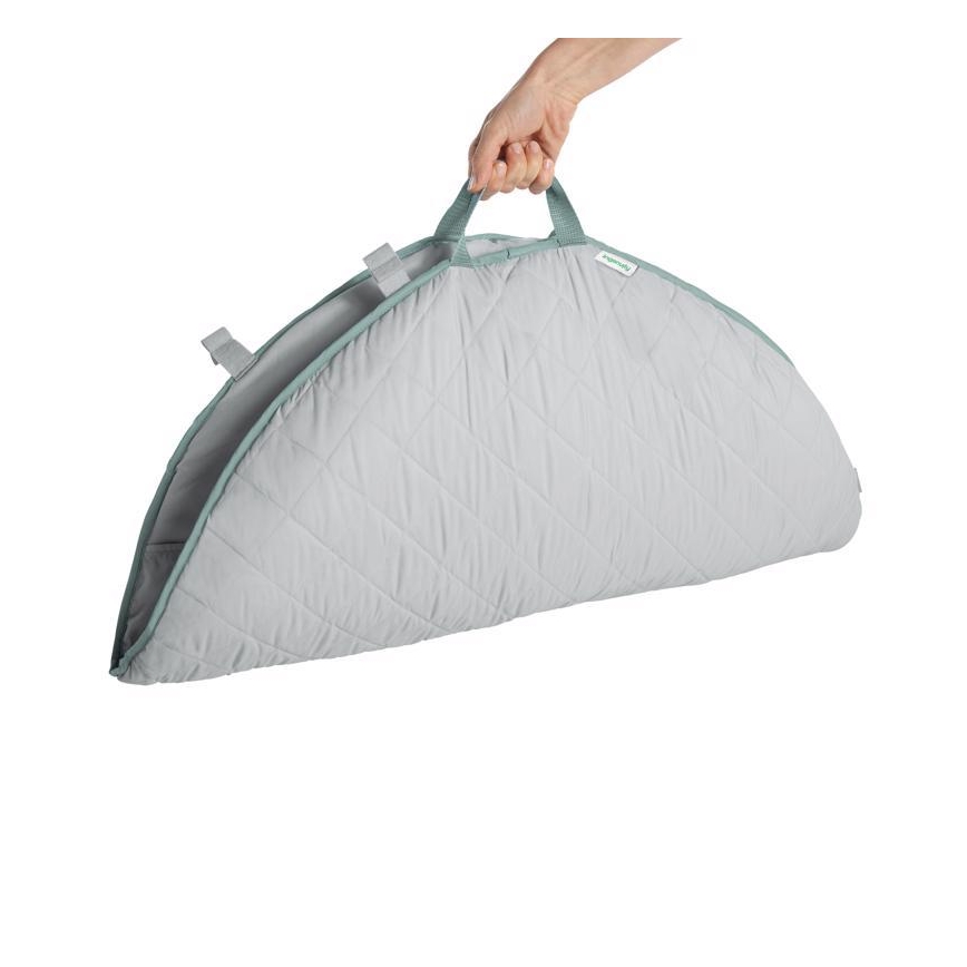 Ingenuidade - Manta de bebé para brincar LOAMY menta/cinzenta