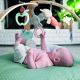 Ingenuidade - Manta de bebé para brincar LOAMY menta/cinzenta