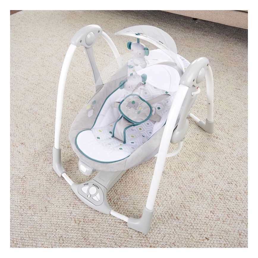 Ingenuity - Balanço vibratório infantil com melodia 2 em 1 NASH 4xLR20