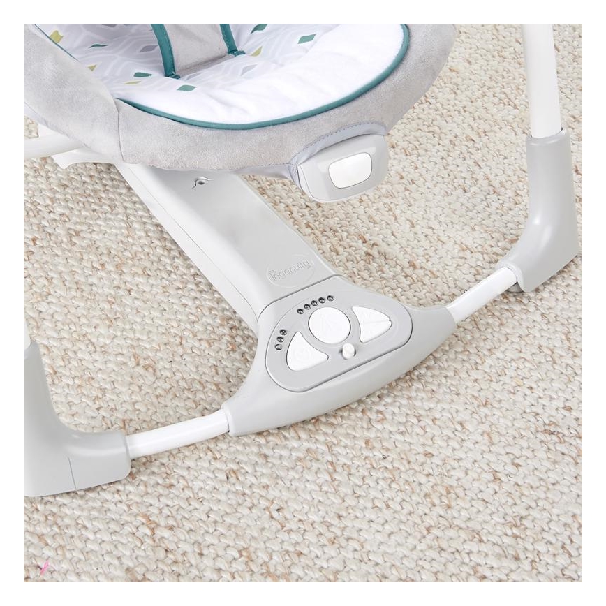 Ingenuity - Balanço vibratório infantil com melodia 2 em 1 NASH 4xLR20