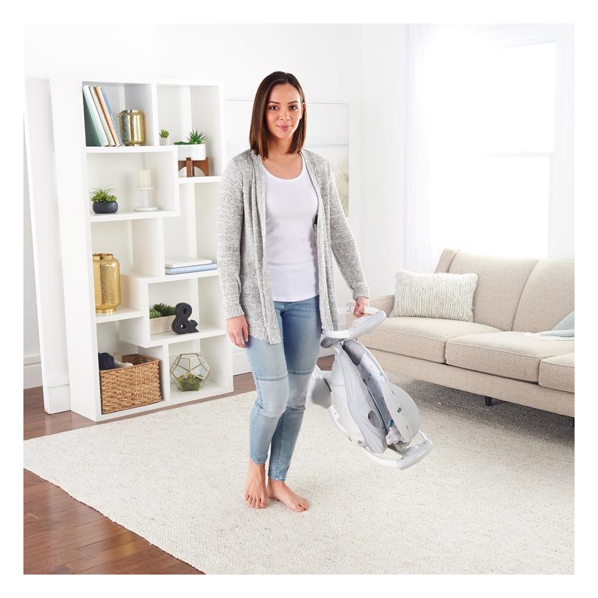 Ingenuity - Balanço vibratório infantil com melodia 2 em 1 NASH 4xLR20