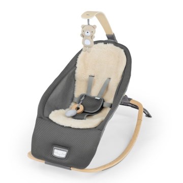 Ingenuity - Espreguiçadeira vibratória para bebé com melodia EVERY SEASON WESLEY 3xC cinza