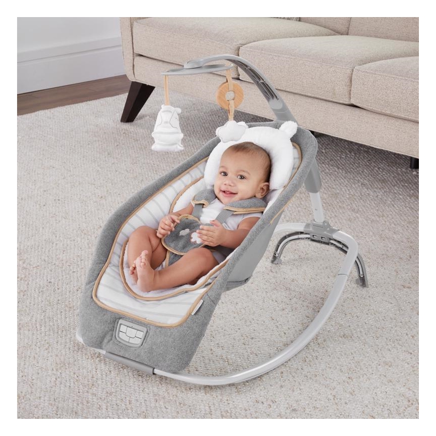 Ingenuity - Espreguiçadeira vibratória para bebé com uma melodia  BOUTIQUE 3xLR14