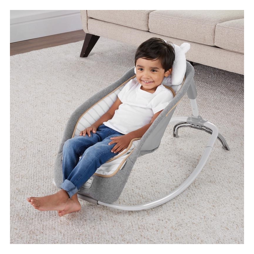 Ingenuity - Espreguiçadeira vibratória para bebé com uma melodia  BOUTIQUE 3xLR14