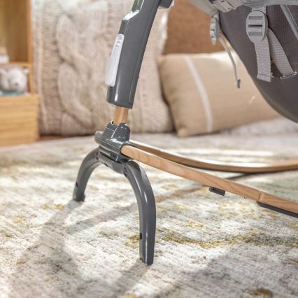 Ingenuity - Espreguiçadeira vibratória para bebé com melodia EVERY SEASON WESLEY 3xC cinza