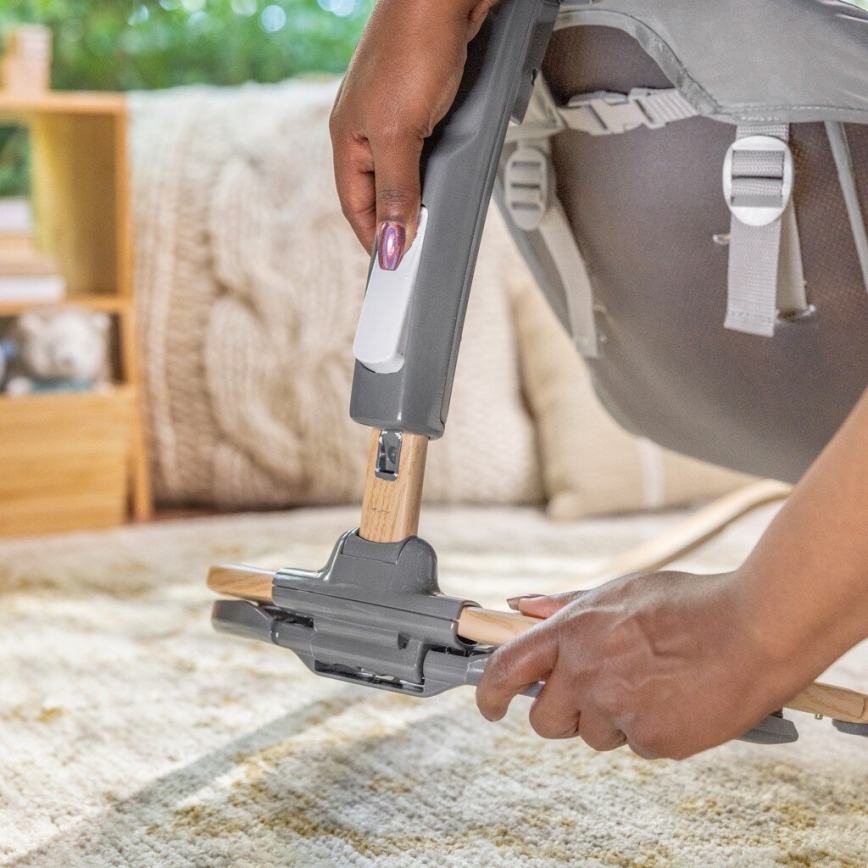 Ingenuity - Espreguiçadeira vibratória para bebé com melodia EVERY SEASON WESLEY 3xC cinza