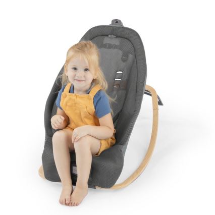 Ingenuity - Espreguiçadeira vibratória para bebé com melodia EVERY SEASON WESLEY 3xC cinza