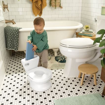 Ingenuity - Sanita infantil com som MY SIZE branca 2xAAA