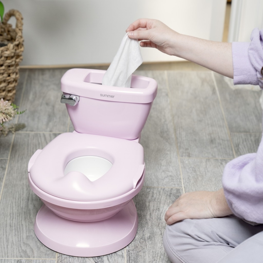 Ingenuity - Sanita infantil com som MY SIZE rosa 2xAAA