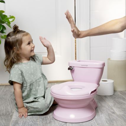 Ingenuity - Sanita infantil com som MY SIZE rosa 2xAAA