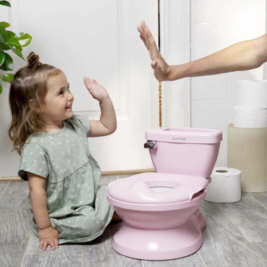 Ingenuity - Sanita infantil com som MY SIZE rosa 2xAAA